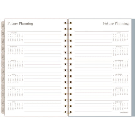 Triad Weekly/Monthly Planner, Geometric Artwork, 8.5" x 6.38", Multicolor Cover, 12-Month (Jan to Dec): 2025