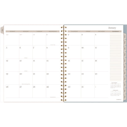 Triad Weekly/Monthly Planner, Geometric Artwork, 11" x 9.25", Multicolor Cover, 12-Month (Jan to Dec): 2025