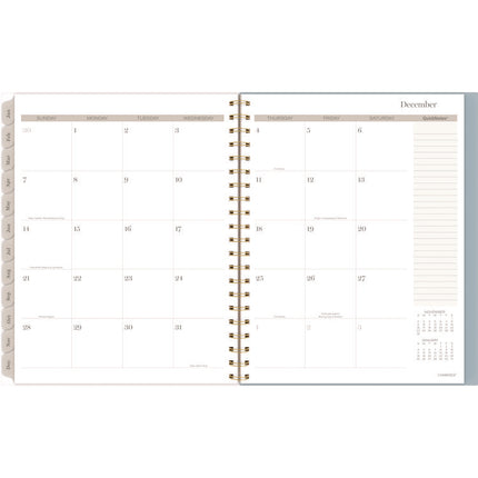 Triad Weekly/Monthly Planner, Geometric Artwork, 11" x 9.25", Multicolor Cover, 12-Month (Jan to Dec): 2025