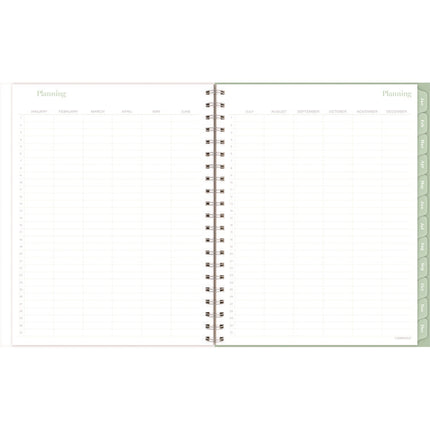 Ombre Weekly/Monthly Planner, Colorful Cloud Artwork, 11" x 9.25", Multicolor Cover, 12-Month (Jan to Dec): 2025