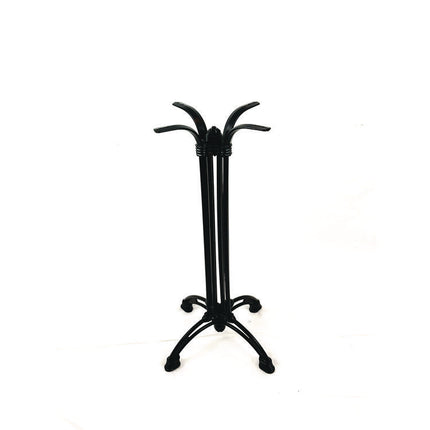Topalit Tables, Round, 24" dia x 42"h, Washington Pine Top, Black Aluminum Base/Legs