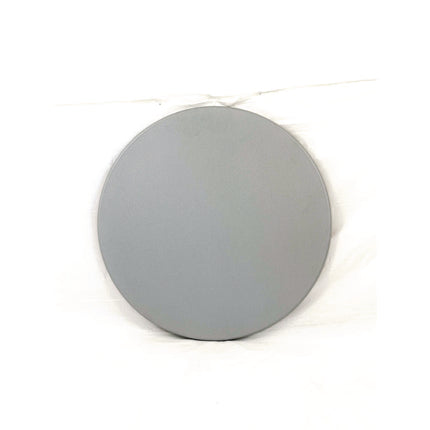 Topalit Tables, Round, 24" dia x 44"h, Brushed Silver Top, Black Iron Base/Legs