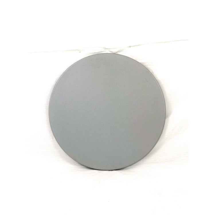 Topalit Tables, Round, 24" dia x 44"h, Brushed Silver Top, Black Iron Base/Legs