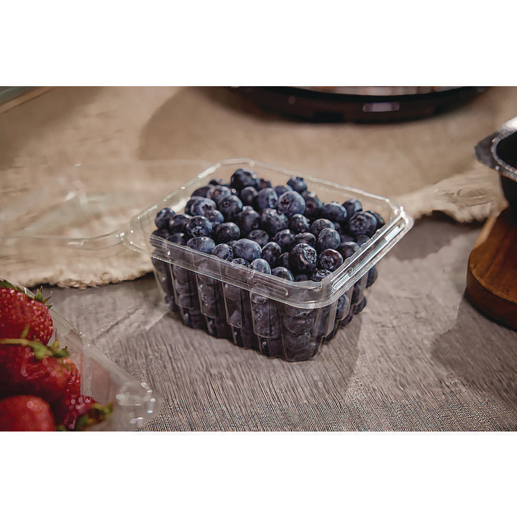 Blueberry Modular Clamshell, 32 oz, 7.25 x 7.5 x 3.06, Clear, Plastic, 180/Carton
