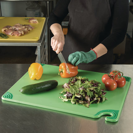 Saf-T-Grip Cutting Board, 24 x 18 x 0.5, Green