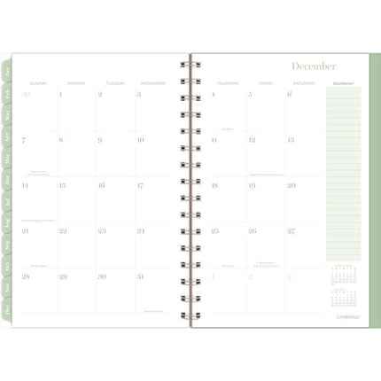 Ombre Weekly/Monthly Planner, Colorful Cloud Artwork, 8.5" x 6.38", Multicolor Cover, 12-Month (Jan to Dec): 2025