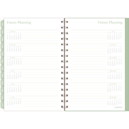 Ombre Weekly/Monthly Planner, Colorful Cloud Artwork, 8.5" x 6.38", Multicolor Cover, 12-Month (Jan to Dec): 2025