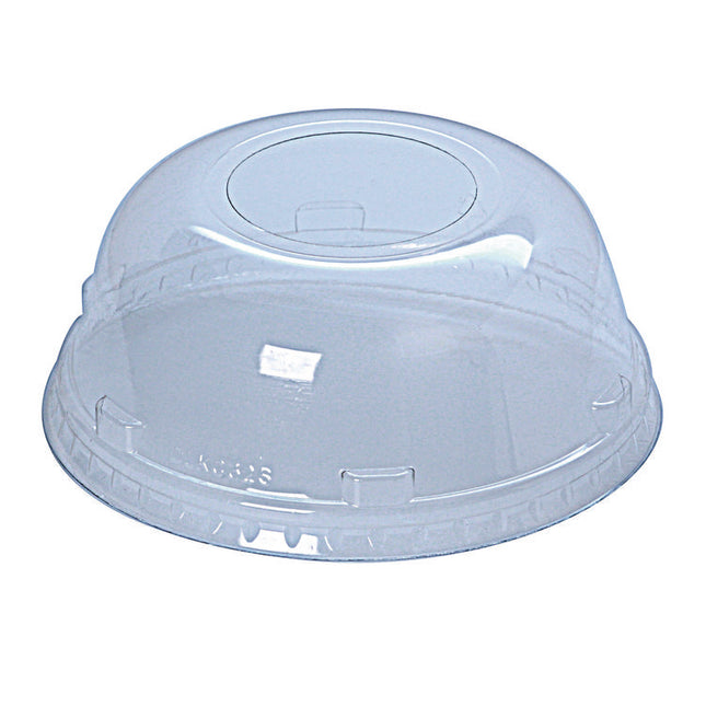 Kal-Clear/Nexclear Drink Cup Lids, Squat Dome Lid with 1.75" Hole, Fits 32 oz Cold Cups, Plastic, Clear, 500/Carton
