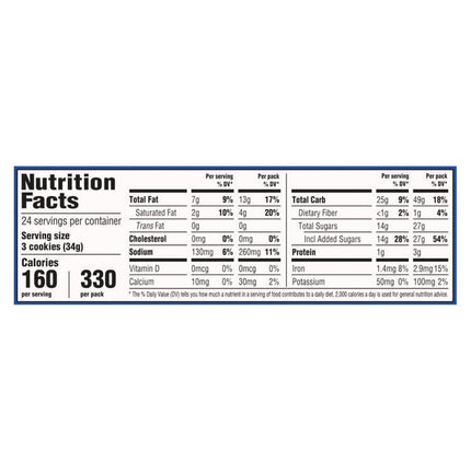 Oreo Cookies Single Serve Packs, Chocolate, 2.4 Oz Pack, 6 Cookies/pack, 12 Packs/box