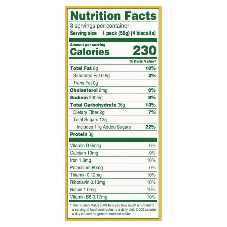 belVita Breakfast Biscuits, 1.76 oz Pack, Blueberry, 8 Packs/Box, 8 Boxes/Carton