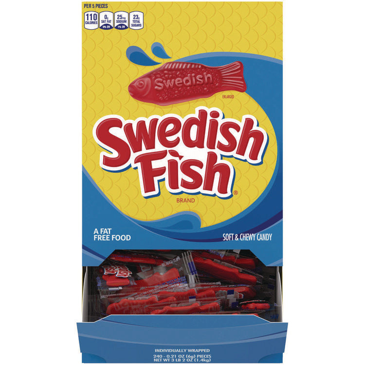 Grab-And-Go Candy Snacks In Reception Box, 240-Pieces/box