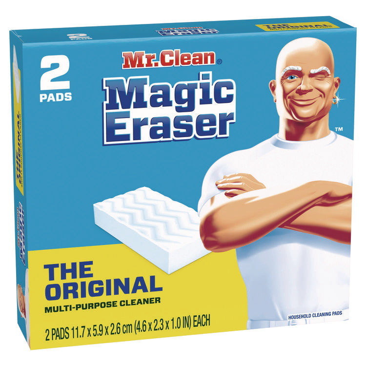 Magic Eraser, 4.6 x 2.3, 1" Thick, White, 2/Pack, 12 Packs/Carton