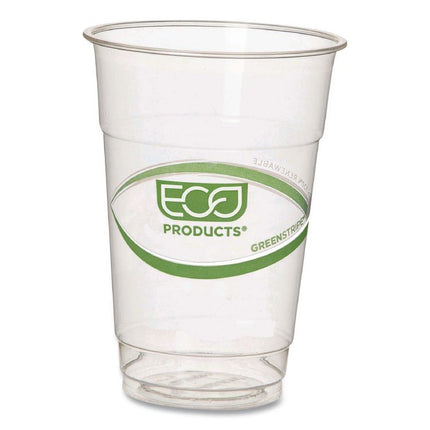 GreenStripe PLA Cold Cups, 10 oz, Plastic, Clear, 1,000/Carton