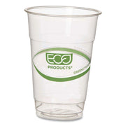 GreenStripe PLA Cold Cups, 10 oz, Plastic, Clear, 1,000/Carton