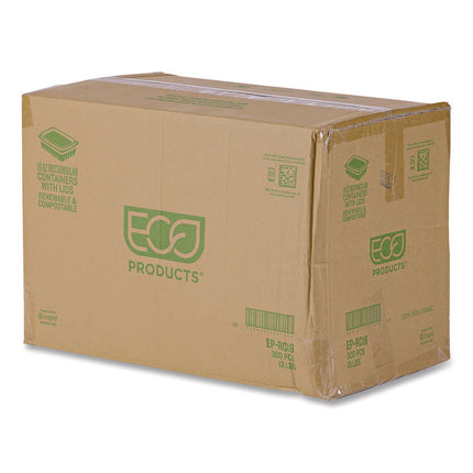 Renewable and Compostable Rectangular Deli Containers with Lid, 16 oz, 3 x 4 x 3, Clear, Plastic, 100/Pack, 3 Packs/Carton