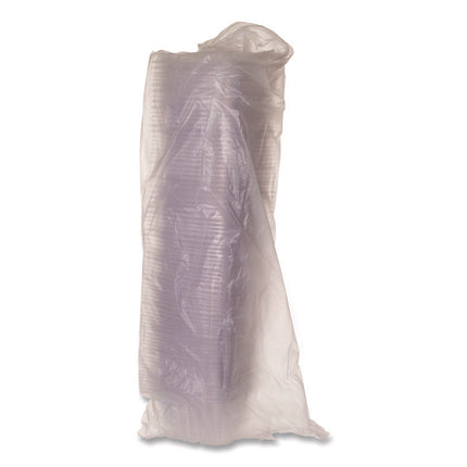 Renewable and Compostable Rectangular Deli Containers with Lid, 16 oz, 3 x 4 x 3, Clear, Plastic, 100/Pack, 3 Packs/Carton