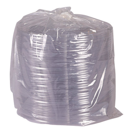 Salad Bowl Lids, Lids for 64 oz Squat Salad Bowls, 9.5" Diameter, Clear, Plastic, 300/Carton