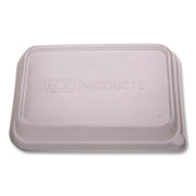 WorldView RPET Rectangular Lids, 5.84 x 8.76 x 1.37, Clear, Plastic, 50/Pack, 8 Packs/Carton
