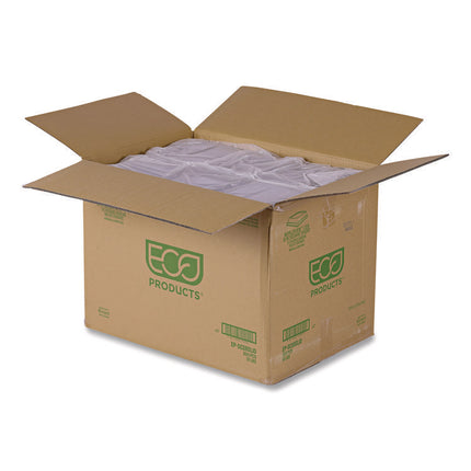 Renewable and Compostable Lids, 7.86 x 7.86 x 1.64, Clear, Plastic, 200/Carton