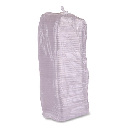 Renewable and Compostable Lids, 7.86 x 7.86 x 1.64, Clear, Plastic, 200/Carton
