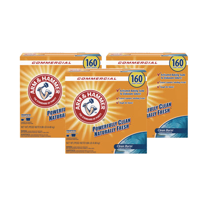 Powder Laundry Detergent, Clean Burst, 9.86 Lb Box, 3/carton