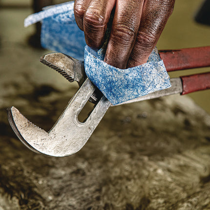 Hand Cleaner Towels, 1-Ply, 10 x 12, Citrus, Blue/White, 72/Bucket, 6 Buckets/Carton