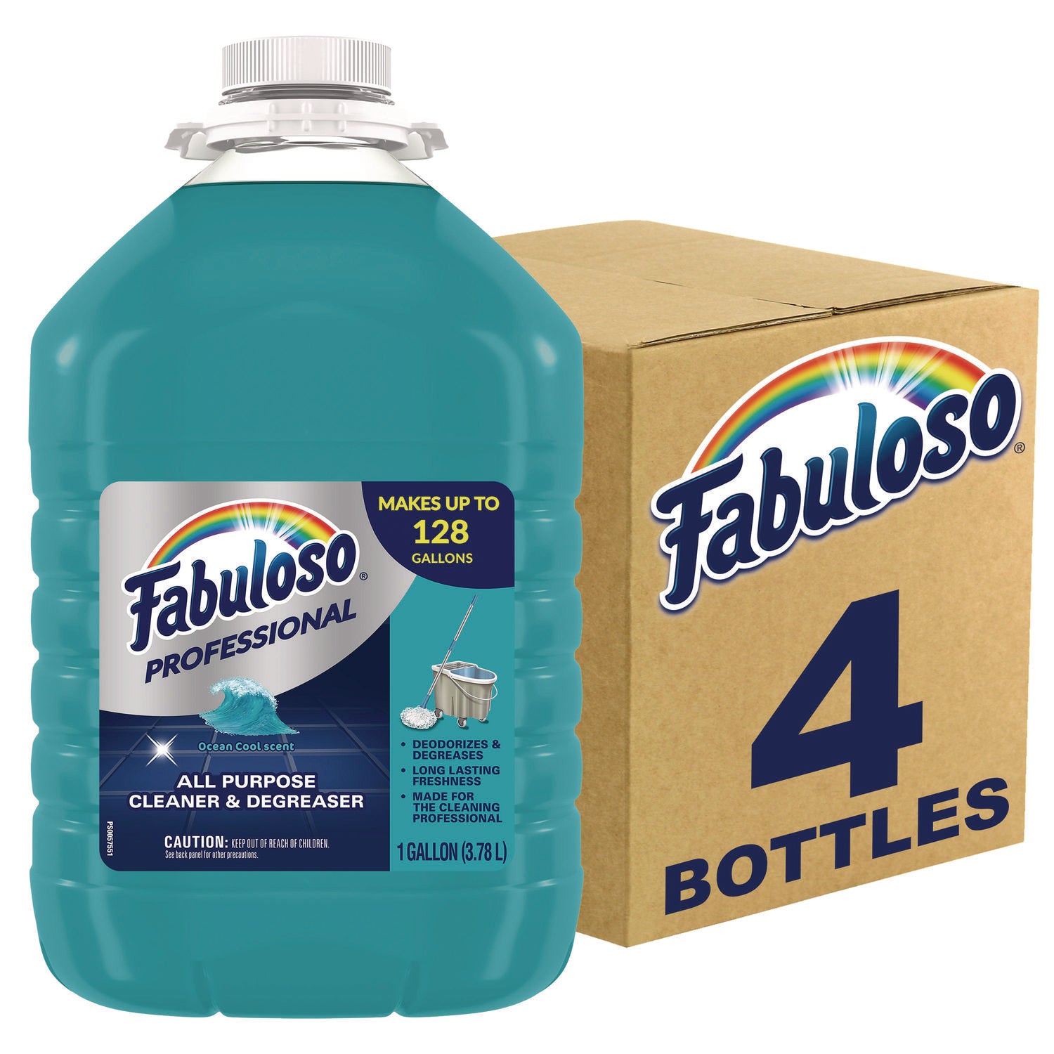 All-Purpose Cleaner, Ocean Cool Scent, 1 Gal Bottle, 4/carton