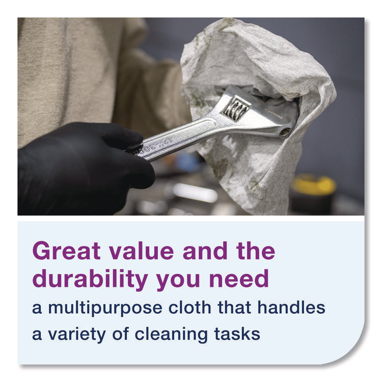 Light Duty Cleaning Cloth, Giant Roll, 1-Ply, 9 x 12.4, White, 1,450 Sheet Roll/Carton