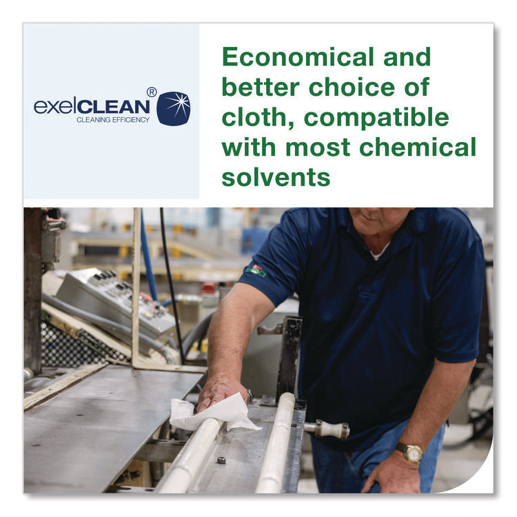 Light Duty Cleaning Cloth, Giant Roll, 1-Ply, 9 x 12.4, White, 1,450 Sheet Roll/Carton