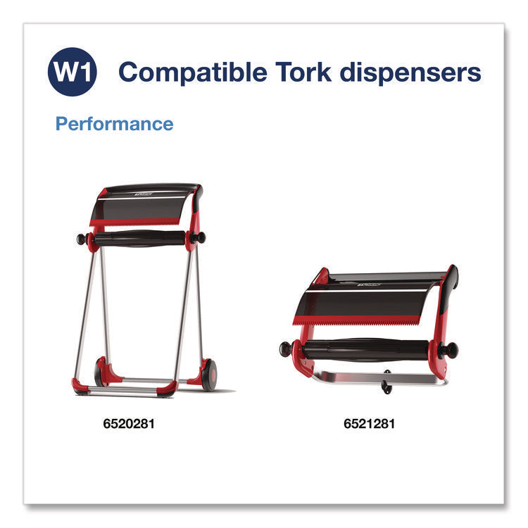 Light Duty Cleaning Cloth, Giant Roll, 1-Ply, 9 x 12.4, White, 1,450 Sheet Roll/Carton