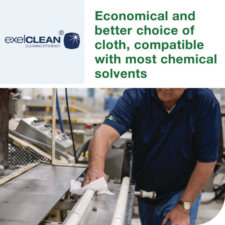 Light Duty Cleaning Cloth Pop Up Box, 1-Ply, 8.3 x 16.1, White, 120 Cloths/Pack, 10 Packs/Carton