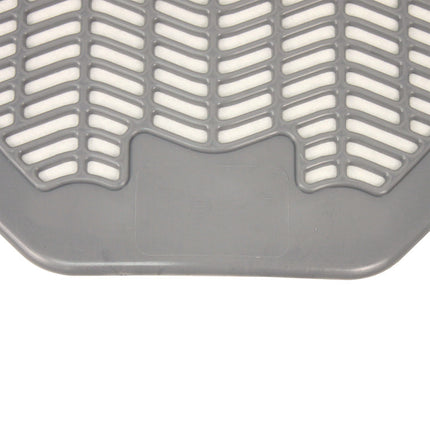 Disposable Urinal Floor Mat, Nonslip, Orchard Zing Scent, 17.5 x 20.38, Gray, 6/Carton