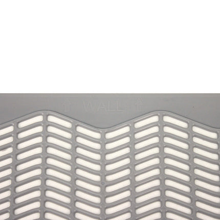 Disposable Urinal Floor Mat, Nonslip, Orchard Zing Scent, 17.5 x 20.38, Gray, 6/Carton
