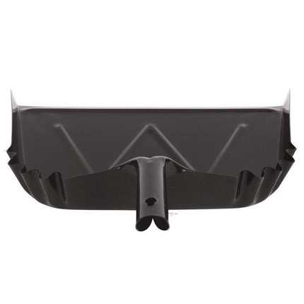 Heavy-Duty Commercial Dust Pan, 16 X 15.5, 5.38" Handle, 20-Gauge Steel, Black
