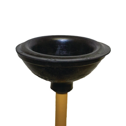 Plunger, 20" Wood Handle, 6" Dia