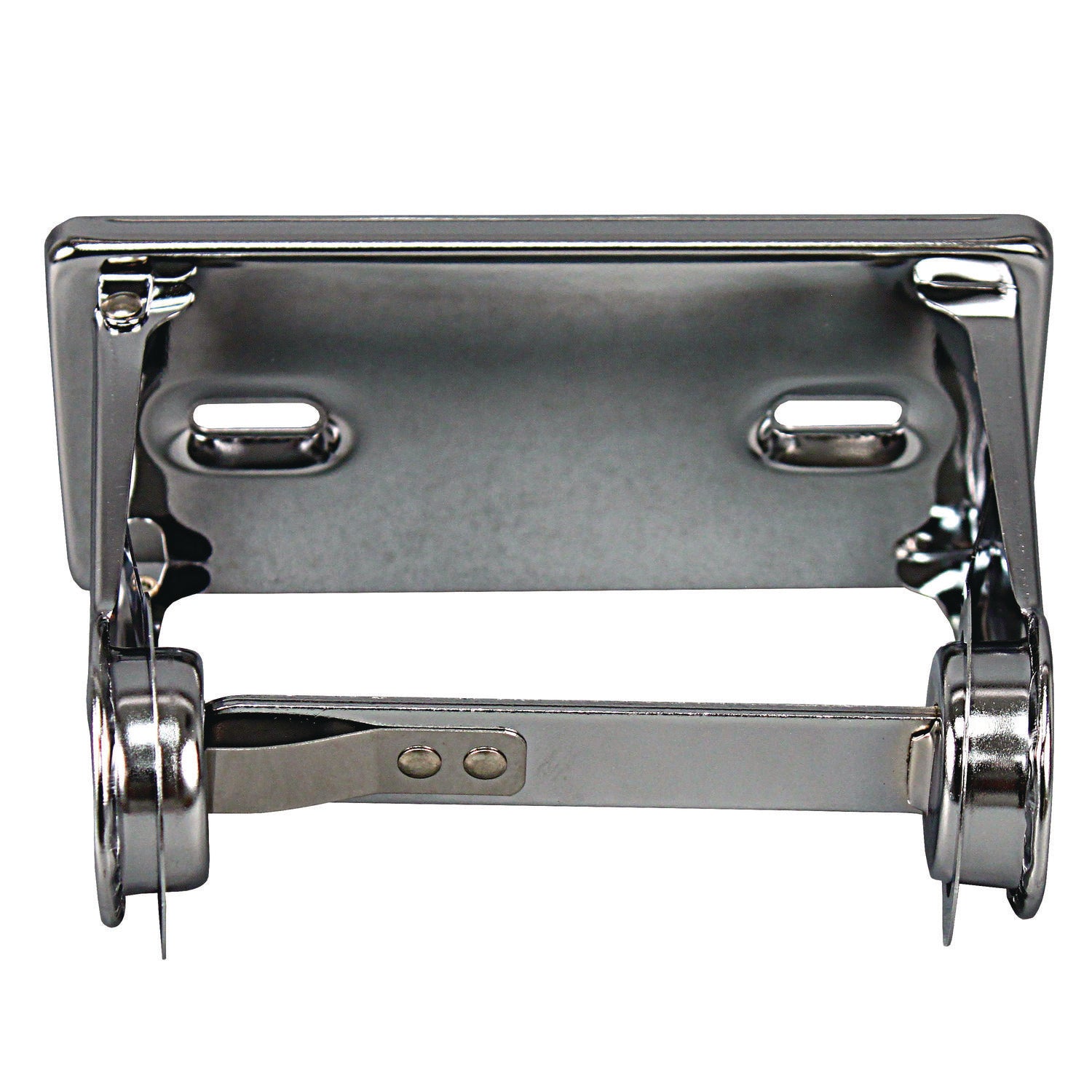 Single Roll Toilet Tissue Dispenser, 6.5 X 4.5 X 2.75, Chrome, 1 Dozen