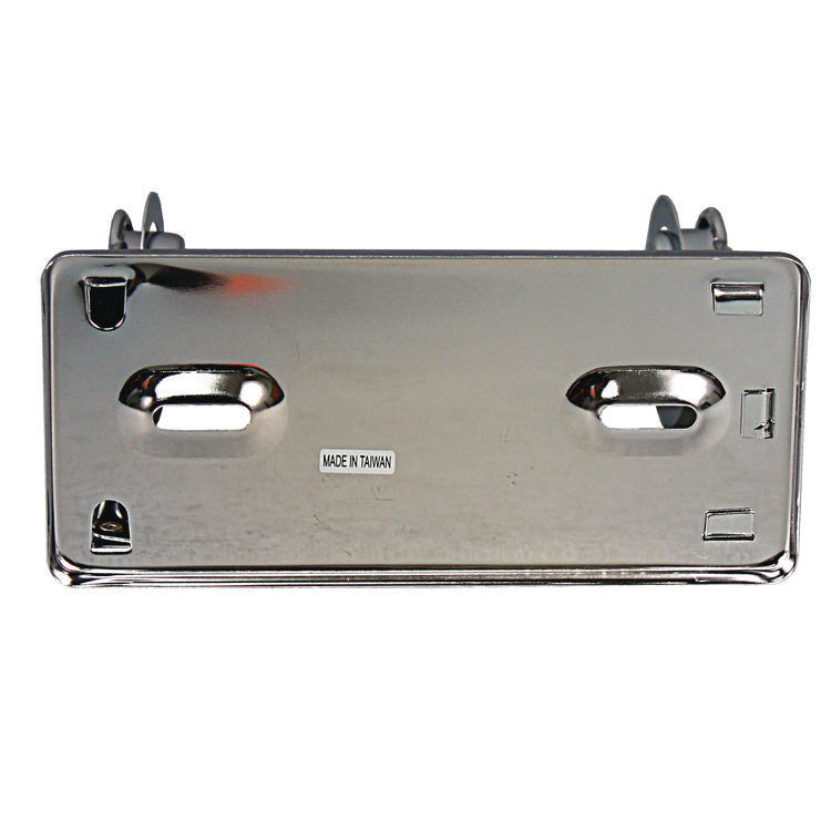 Single Roll Toilet Tissue Dispenser, 6.5 X 4.5 X 2.75, Chrome, 1 Dozen