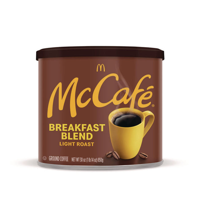 Ground Coffee, Breakfast Blend, 30 Oz Can