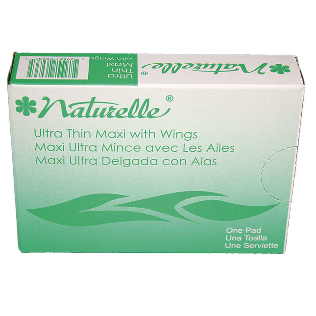 Naturelle Maxi Pads, #4 Ultra Thin With Wings, 200 Individually Wrapped/carton