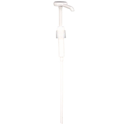Economy Plastic Dispensing Pump with Senior Rieke Adapter for 5 gal Pails and 38 mm Screwcap for 1 gal Jugs, White