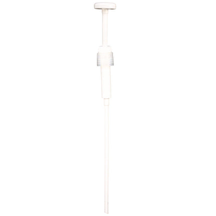 Economy Plastic Dispensing Pump with Senior Rieke Adapter for 5 gal Pails and 38 mm Screwcap for 1 gal Jugs, White