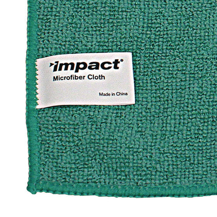 Lightweight Microfiber Cloths, 16 X 16, Green, 240/carton