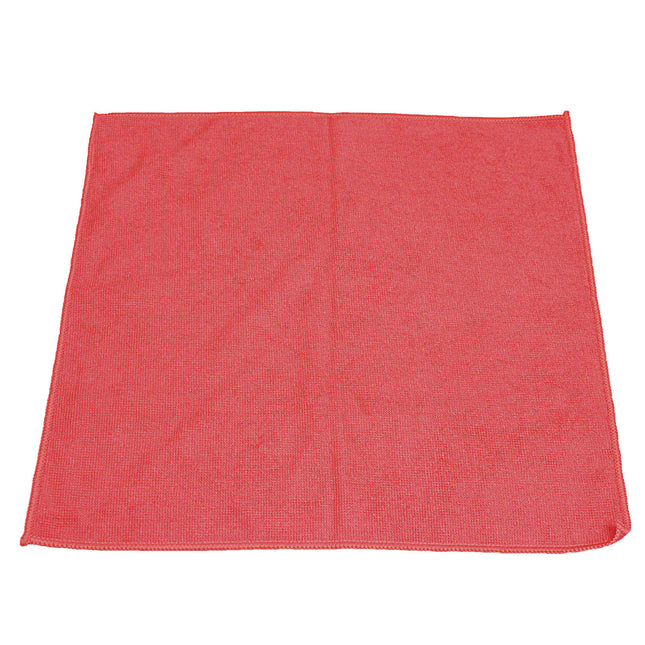 Lightweight Microfiber Cloths, 16 X 16, Red, 240/carton