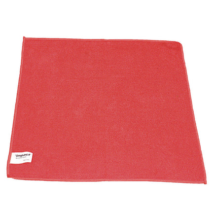 Lightweight Microfiber Cloths, 16 X 16, Red, 240/carton