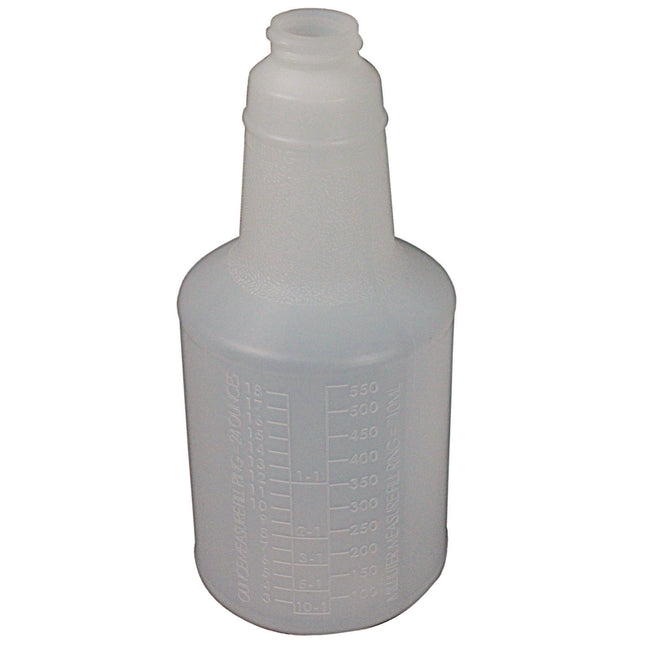 Plastic Bottles With Graduations, 24 Oz, Clear, 24/carton