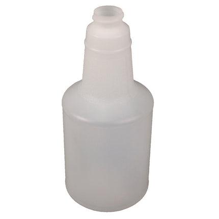 Plastic Bottles With Graduations, 24 Oz, Clear, 24/carton
