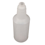 Plastic Bottles With Graduations, 32 Oz, Clear, 12/carton