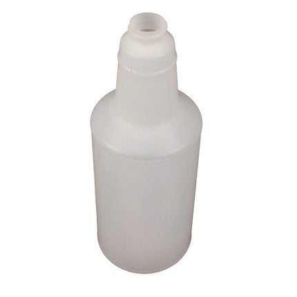 Plastic Bottles With Graduations, 32 Oz, Clear, 12/carton