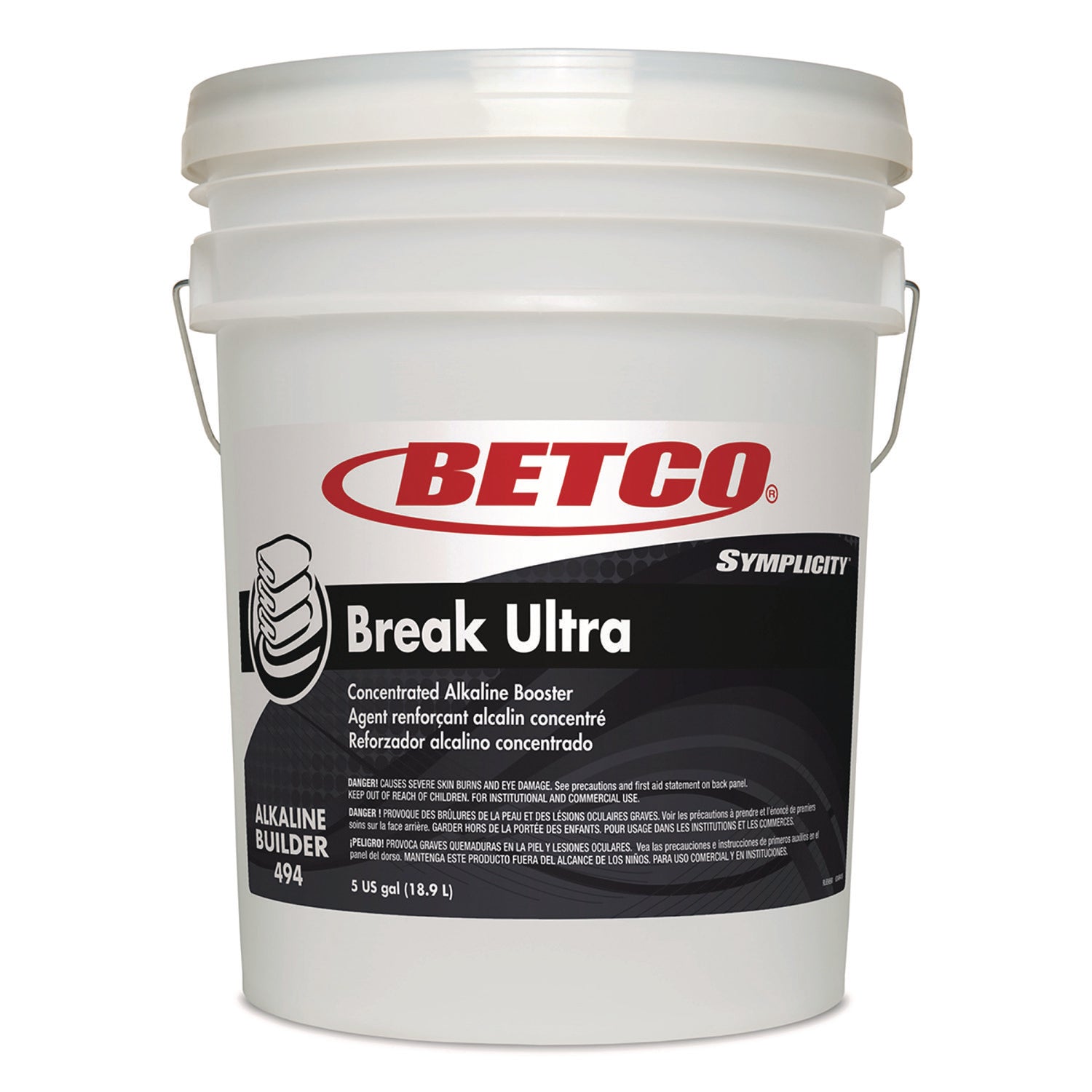 Symplicity Break Ultra Alkaline Booster, Unscented, 5 gal Pail