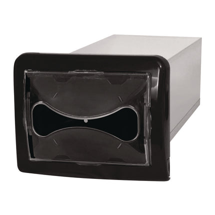 Tandem In-Counter Interfold Napkins Dispenser, 6.25 x 18 x 6.5, Black